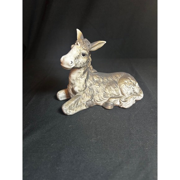 Fontanini Other - Nativity Donkey Figurine Ceramic Lying Down Rustic Christmas‎ Decor